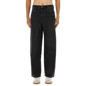 ISABEL MARANT Men's Wide Leg Denim Jeans Men BLACK Pants
